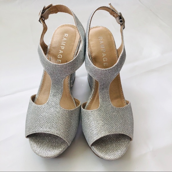 rampage silver wedges